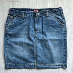 Merona Blue Knee-Length Pencil Skirt